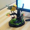 Tipmant Cute Electronic Pets Simulation Sparrow Bird Can Move Chirp Pen Holders Office Home Decor Ornament Kids Toys Birthday Gifts