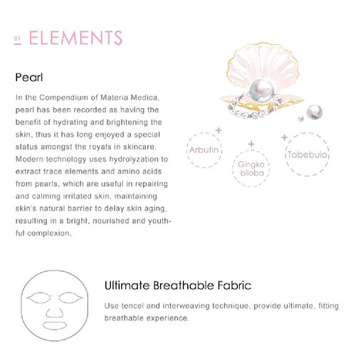 My Beauty Diary-Royal Pearl Radiance Facial Mask, Hydrating and Brightening Collagen Essence Face Sheet Mask for Normal and Dull Skin Condition(8 Combo Pack)