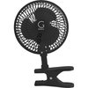 Genesis 6-Inch Clip Convertible Table-Top & Clip Fan Two Quiet Speeds - Ideal For The Home, Office, Dorm, More Black (A1CLIPFANBLACK
