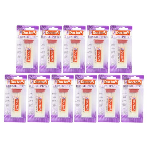 The Doctor's BrushPicks Interdental Toothpicks, 120 count. (Pack of 11)