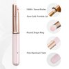UNIMEIX 3 Pack Lip Blending Brush with Lid, Round Head Lipstick Smudge Brush Spot Concealer Brush Professional Lip Gloss Applicators for Lipstick Gloss Creams