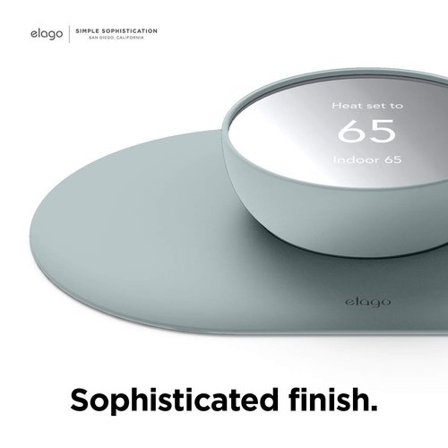 elago Wall Plate Cover Plus Compatible with Google Nest Thermostat 2020 [Mint Green] - Durable Polycarbonate Material, Easy Installation, Complementary Design