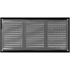 12" x 6" Inch Black Air Vent Cover - Quality Steel Return Air Grilles - for Ceiling and Sidewall - HVAC - with Protection Screen (11.81''x5.90'' Inch, Black)