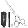Fcysy Professional Hair Cutting Scissors Hair Shears, 6 Inches Hair Scissors Barber Shears Haircutting Kit, Haircut Scissors Bang Trimming Scissors Hairdresser Salon Hair Cutting Shears for Women Men