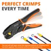 Wirefy Crimping Tool For Insulated Electrical Connectors - Ratcheting Wire Crimper - Crimping Pliers - Ratchet Terminal Crimper - Wire Crimp Tool 22-10 AWG