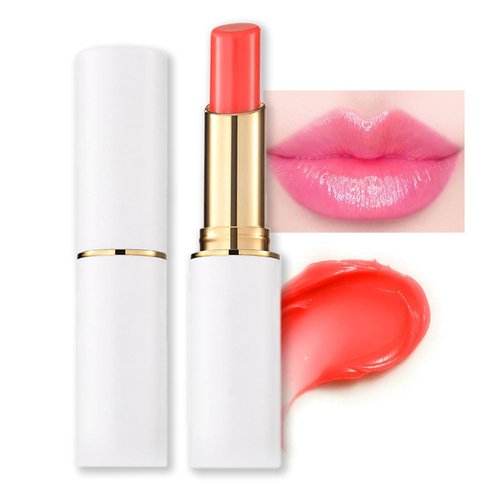 Waterproof Moisturizing Magic Matte Color-Changing Lip Balm Lipstick:Create Enchanting Lips with Temperature Variation!Long-wear Lip Gloss Makeup. (1, Red)