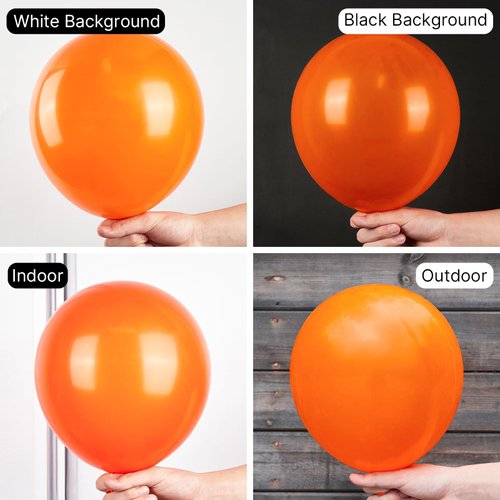 PartyWoo Tangerine Orange Balloons, 50 pcs 12 Inch Dark Orange Balloons, Deep Orange Balloons for Balloon Garland Balloon Arch, Party Decorations, Birthday Decorations, Wedding Decorations, Orange-Y9