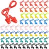 Xuhal 200 Pairs Corded Ear Plugs Bulk Silicone Earplugs Noise Reduction Ear Plugs with String Hearing Protection Reusable Ear Plugs for Adults Sleeping Swimming Noise Canceling