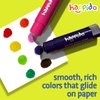 International Arrivals Happido Set of 12 Twistable Tempera Paint Sticks For Kids, Quick Drying, No Mess Art Supplies for Toddlers and Kids Ages 4-6 [CLASSIC COLORS]