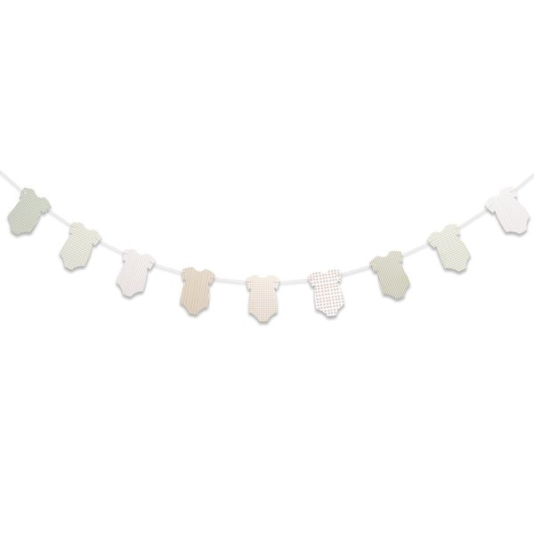 ZAIBIANHAO Baby Clothes Banner - Short Sleeve Onesies Bodysuits For Baby Shower,Bodysuits Clothesline Birthday Party Banner,Gender Reveal Neutral Party Supplies (baby clothes spot)