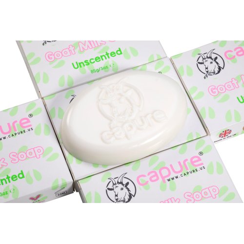Capure Goat Milk Soap Unscented 5 Pack (5 x 3oz)