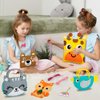 Sofier Beginner Sewing Kit for Kids 9 Pack Cute Felt DIY Crafts Arts and Crafts for Girls Animal Purse Bags Birthday Christmas Gift Idea