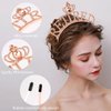 SuPoo Rose Gold Retirement Sash for Women Rhinestone Retired Crown Headband Tiara Retirement Gifts The Legend Has Retired Sash Crown Elegant Retirement Party Decorations Retired Decor