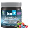 Ener-IV Electrolyte Hydration & Energy Drink Mix Potassium Zinc & Vitamin C Electrolytes Powder - Muscle Recovery & Immunity Sports Drinks for Women & Men, Low Sugar Non-GMO, Mixed Berry - 45 Servings