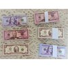 Custom Toys & Hobbies 10 Pieces Miniature Play Money 100, 50, 2 - 2-Sided Full Print Scale Model Copy Money for Doll House, Diorama, Tiny Cash Register Toy, and Kids Pretend Play - 0.5 x 1.2