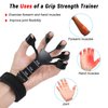 Grip Strength Trainer,Gripster, 4Pcs Hand Gripper Strengthener, 6-Gear Strength Adjustment, Used to Exercise Finger Strength, Flexibility and Physical Recovery of Hands. Forearm Strengthener