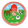 Juvale 144-Piece Barnyard Birthday Party Supplies Set, Farm Animal Party Decorations With Paper Plates, Dinner Napkins, 9 oz Cups, and Plastic Cutlery (Serves 24 Guests)