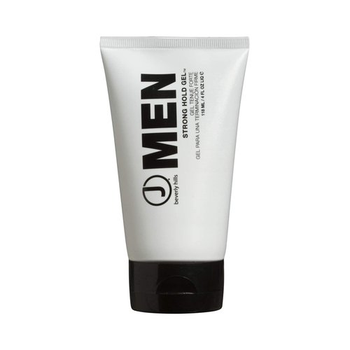 J Beverly Hills Men's Strong Hold Hair Gel with Aloe Vera for Promoting Hair Growth, (4 Oz)