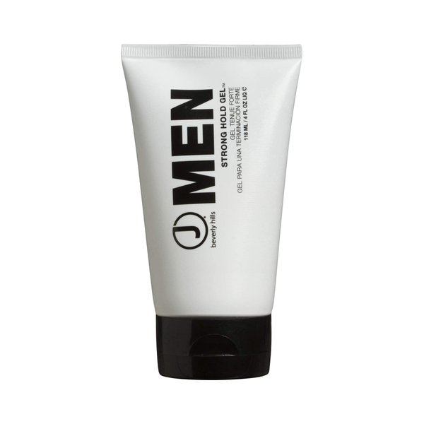 J Beverly Hills Men's Strong Hold Hair Gel with Aloe Vera for Promoting Hair Growth, (4 Oz)