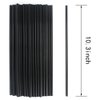 Tomnk 500pcs Disposable Straws 10.3 Inches Extra Long Black Straws, Plastic Drinking Straws for Tumblers and Ice Coffee