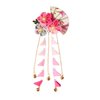 Minkissy Japanese Style Hair Clip Long Tassel Hair Ornament Tie Band Clip Flower Hairpin Womens Girls Hair Decoration for Bridal Wedding Pink