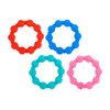 Nuby 100% Silicone Teether Ring, 3 Months + Colors May Vary