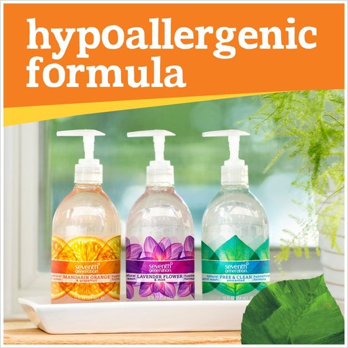 Seventh Generation Hand Wash, Lavender Flower & Mint, 12oz
