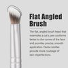 TEOYALL Under-Eye Concealer Brush, Small Flat Angled Synthetic Bristles Flawless Coverage Multitask Brush with Liquid Cream Powder