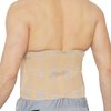 NeoTech Care Adjustable Compression Wide Back Brace Lumbar Support Belt (Beige, Size S)