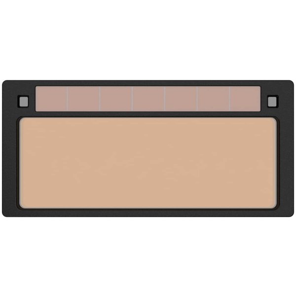 Tefuawe 2x4 1/4 Gold Welding Lens, Fixed Shade 10.5, Tig Rating 5 Amps, Thickness 0.19", HD Automatic Welding Lens for Pipeliner Welding Hood Parts