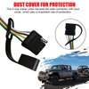 SUNPIE Trailer Wiring Harness Kit Compatible with Jeep Wrangler JL/JLU 2/4 Doors, Gladiator(JT) 2018 2019 2020 2021 2022 2023 2024 with 4-Way Flat Vehicle Side Connector