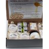 Spa Pure Luxury Spa Kit - 3 XL Bath Fizzies, 2 XL Shower Steamers, 3.5 oz Whipped Soap Scrub, Goat Milk Soap, Shower Gel (Oatmeal Milk & Honey)