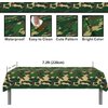 Soldier Theme Happy Birthday Backdrop Camouflage Tablecloth Set Camouflage Soldier Military Theme Party Supplies Cake Table Banner Photography Props 2PCS