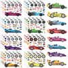32 Sheets Make Your Own Car Stickers, Creative Race Car Game Stickers for Kids Car Birthday Party Favors, DIY Art Crafts Supplies