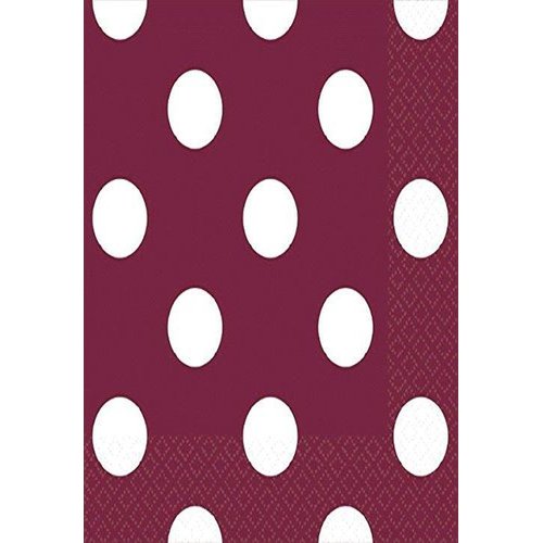 Berry Dots Beverage Napkins | 16 Ct. | 5" x 5"