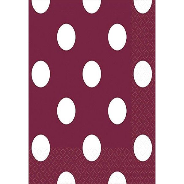 Berry Dots Beverage Napkins | 16 Ct. | 5" x 5"