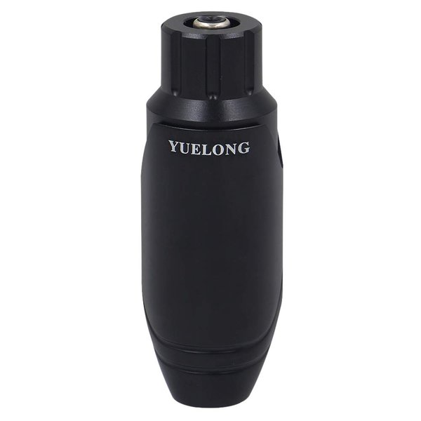 Tattoo Pen Machine - Yuelong Aluminum Rotary Pen Tattoo Machine Cartridges Gun Japanese Motor Permanent Makeup Machine Pen with RCA Cord for Tattoo Needles Cartridge Tattoo Supplies