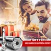 MANWALD Universal Socket Tool, Super Socket Unscrew Any Bolt, Adjustable Socket Drill with Adapter, Gifts for Him, Men, Kids, Boyfriends, 2 PCS, Silver