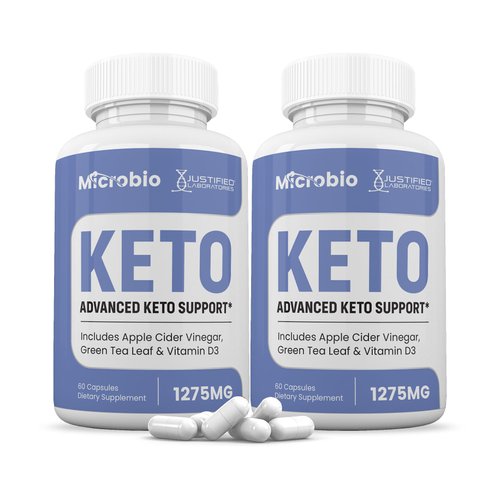 (2 Pack) Microbio Keto ACV Pills 1275MG Keto Support Blend Capsule Alternative to Keto ACV Gummies Formulated with Apple Cider Vinegar Extra Virgin Olive Oil Powder Green Tea Leaf 120 Capsules