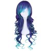 Long Curly Mermaid Costume Wig for Women Hair Unisex Adult Cosplay Wig Halloween Hair