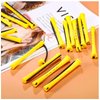 80 Pieces Hair Perm Rods Set Cold Wave Rods Hair Rollers Plastic Perming Rods Curlers for Hairdressing Styling (0.28 Inch, Yellow)