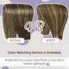 Full Shine Brown Hair Extensions Real Human Hair Weft Hair Extensions Color Medium Brown To Blonde Mix Mocha Brown Hair Weft Sew In Hair Extensions Real Human Hair Remy Hair Bundles 105G 20 Inch