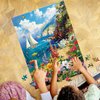 300 Pieces Puzzles for Adults–Colorful Garden By The Ocean Puzzle for Adults Children Elderly–Recycled Paper Puzzle 300 Pieces–Glossy, Sturdy Pieces Challenging Family Game Great Gift Idea (20.5x15in)