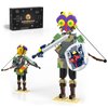 Nubee BOTW Link Building Set, Majora's Mask Link Action Figures Holding Master Sword and Hylian Shield, TOTK Adventure Game Collection Birthday Gift for Boys Girls Game Fans (407Pcs)