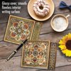 The Best Card Company - 12 Assorted Blank Note Cards (4 x 5.12 Inch) - Boxed All Occasion Notecards Bulk (4 Designs, 3 Each) - Ornate Tiles MQ4609OCB-B3x4