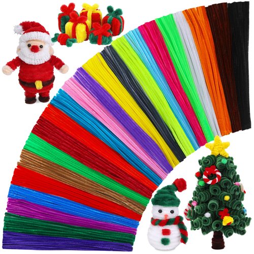 Zxiixz 220PCS Pipe Cleaners, 22 Colors Chenille Stems Creative Pipe Cleaners Craft, Multi-Color Pipe Cleaners Craft Supplies for Home DIY Hand Arts and Crafts Festivals Decorations Projects