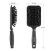 RHOS Paddle Hair Brush for Men-Detangler Brush with Nylon Bristles for Thin,Short,Thick Hairs-Square Cushion Hair Brush for Detangling,Smoothing,Massage(1 Pack-Grey)