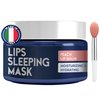 Lip Mask Overnight with Hyaluronic Acid & Collagen, Lip Sleeping Mask for Dry Cracked Lips, Moisturizing, Hydrating, Exfoliating Night Treatment for Lip Care (Peach)