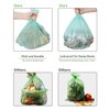 Small Trash Bags, 2.6 Gallon Compostable Trash Bags Bathroom Wastebasket Can Liners , 125 Count (Pack of 1) Mini Compost Trash Bags For Bedroom Office Fit 10 Liter ,Green