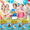 3Pcs Capybara Party Tablecloth Cute Capybara Birthday Table Cover Capybara Animals Party Decorations Plastic Disposable Rectangular Table Cloth Decor for Kids Birthday Baby Shower Animals Themed Party